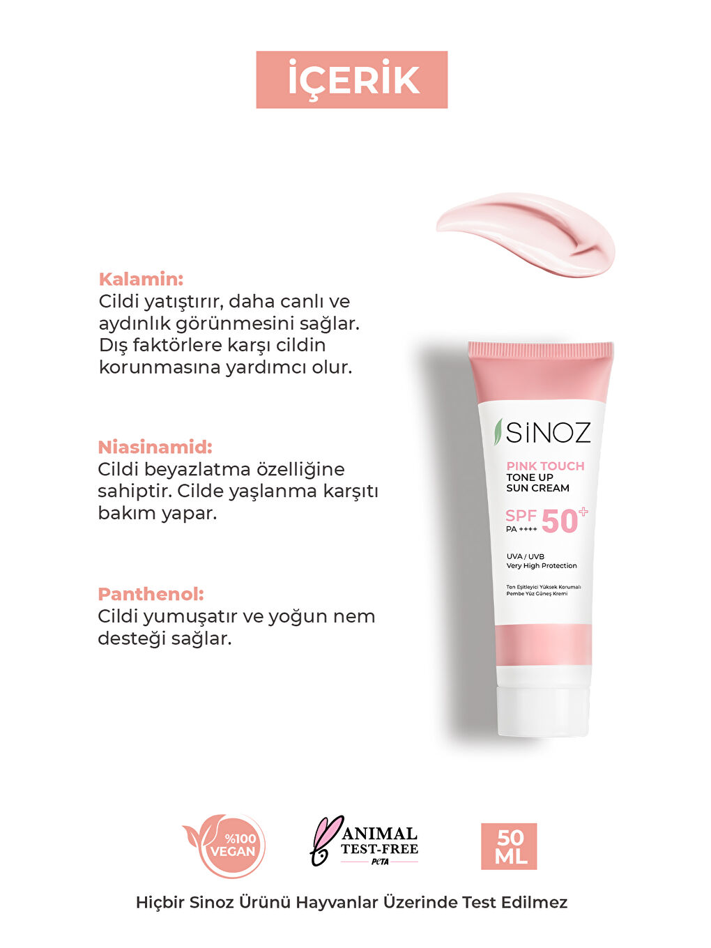 Pink Touch Spf50+ Cilt Aydınlatıcı Pembe Yüz Güneş Kremi 50ml-tüm Ciltler Için-PA++++-2
