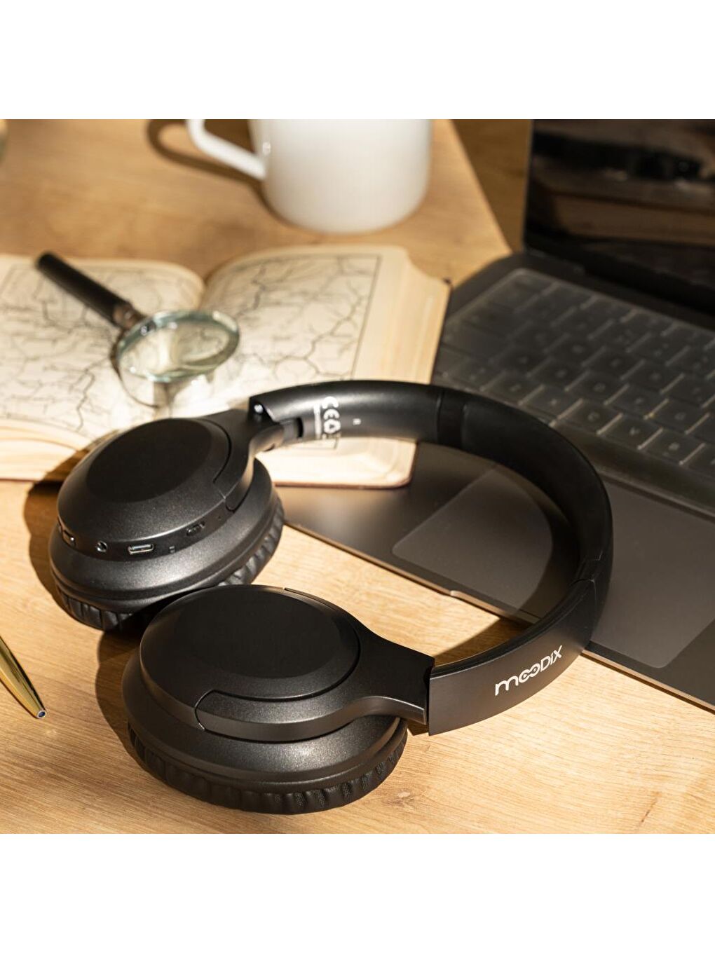 KO23NB1701 ANC Bluetooth Kulaküstü Kulaklık Siyah-7