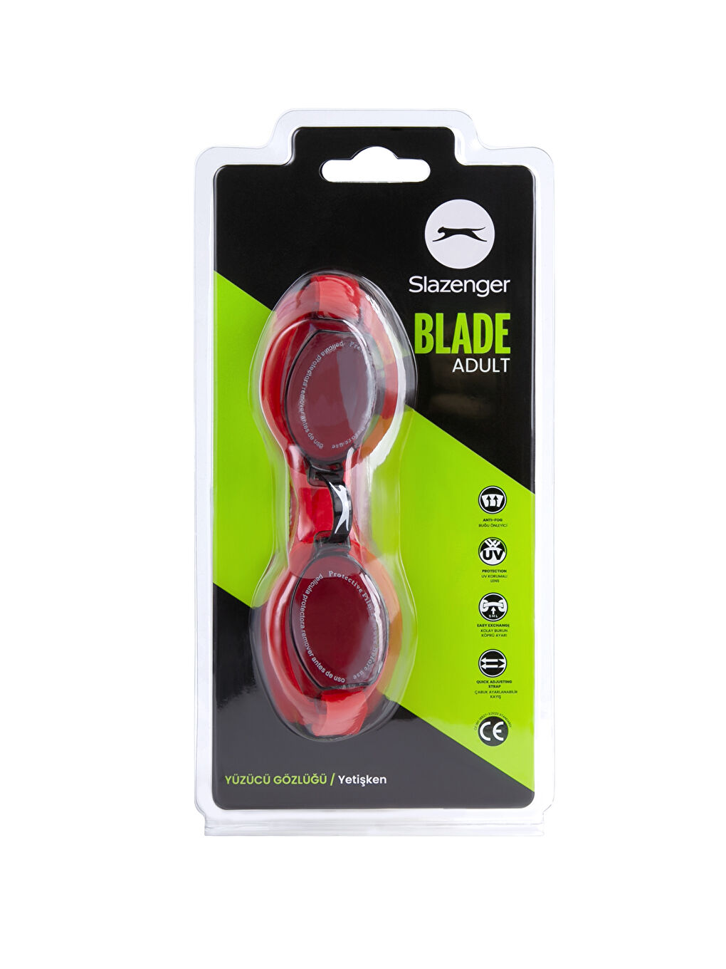 Blade 2321 Unisex Kırmızı Yüzücü Gözlüğü-4