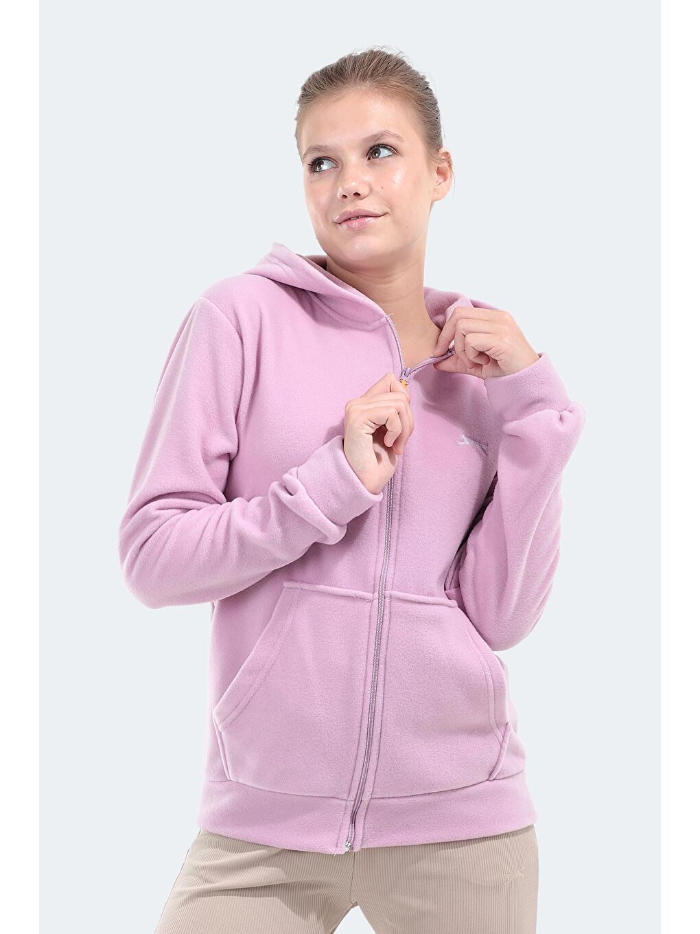 SOFAL I Kadın Polar Sweatshirt Lila-3