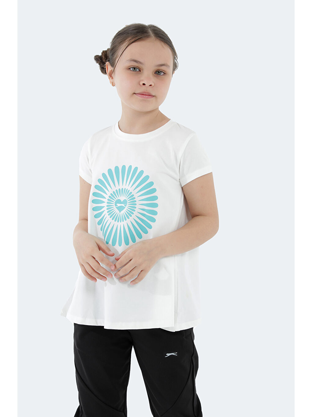 POSEIDON IN Kız Çocuk Ekru Tişört-1