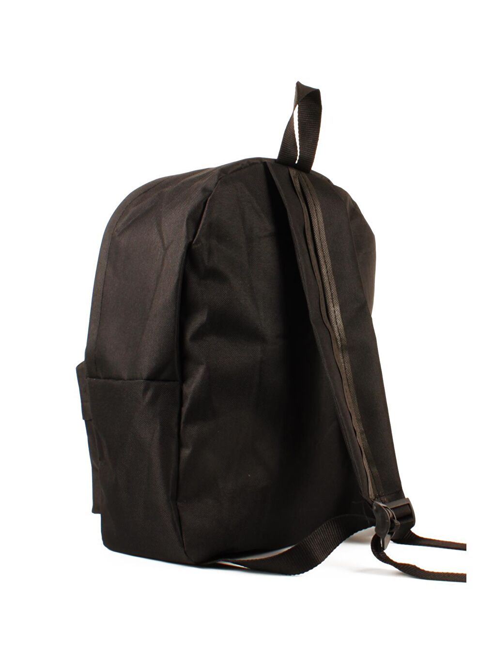 Siyah Unisex Paraşüt Kumaş Çift Bölmeli Sırt Çantası (20777)-4