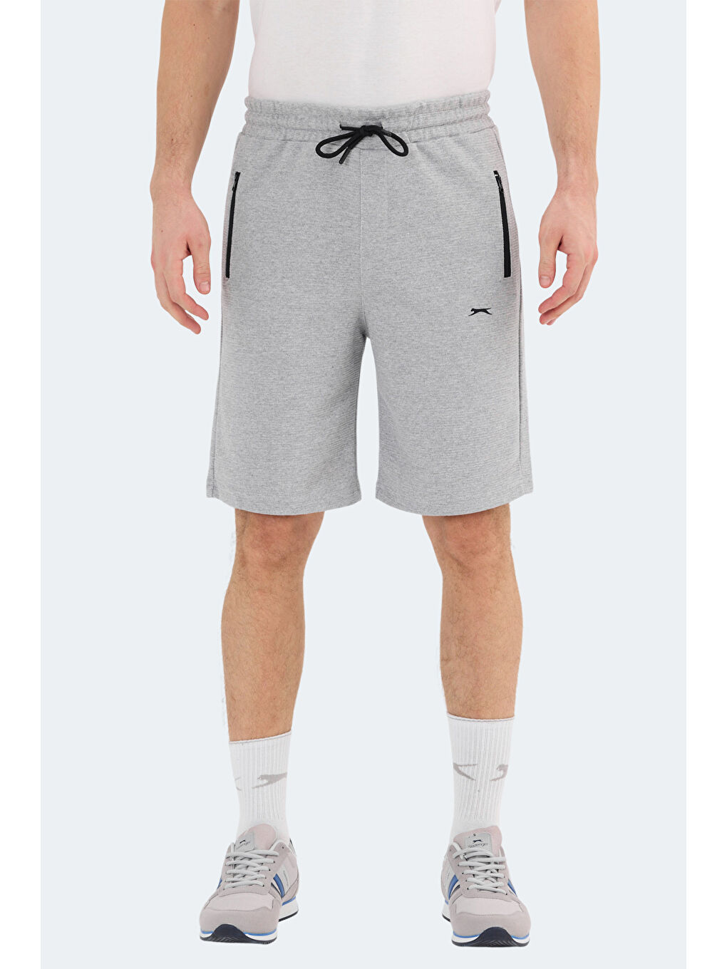 KAARLO Erkek Cepli Gri Şort-1