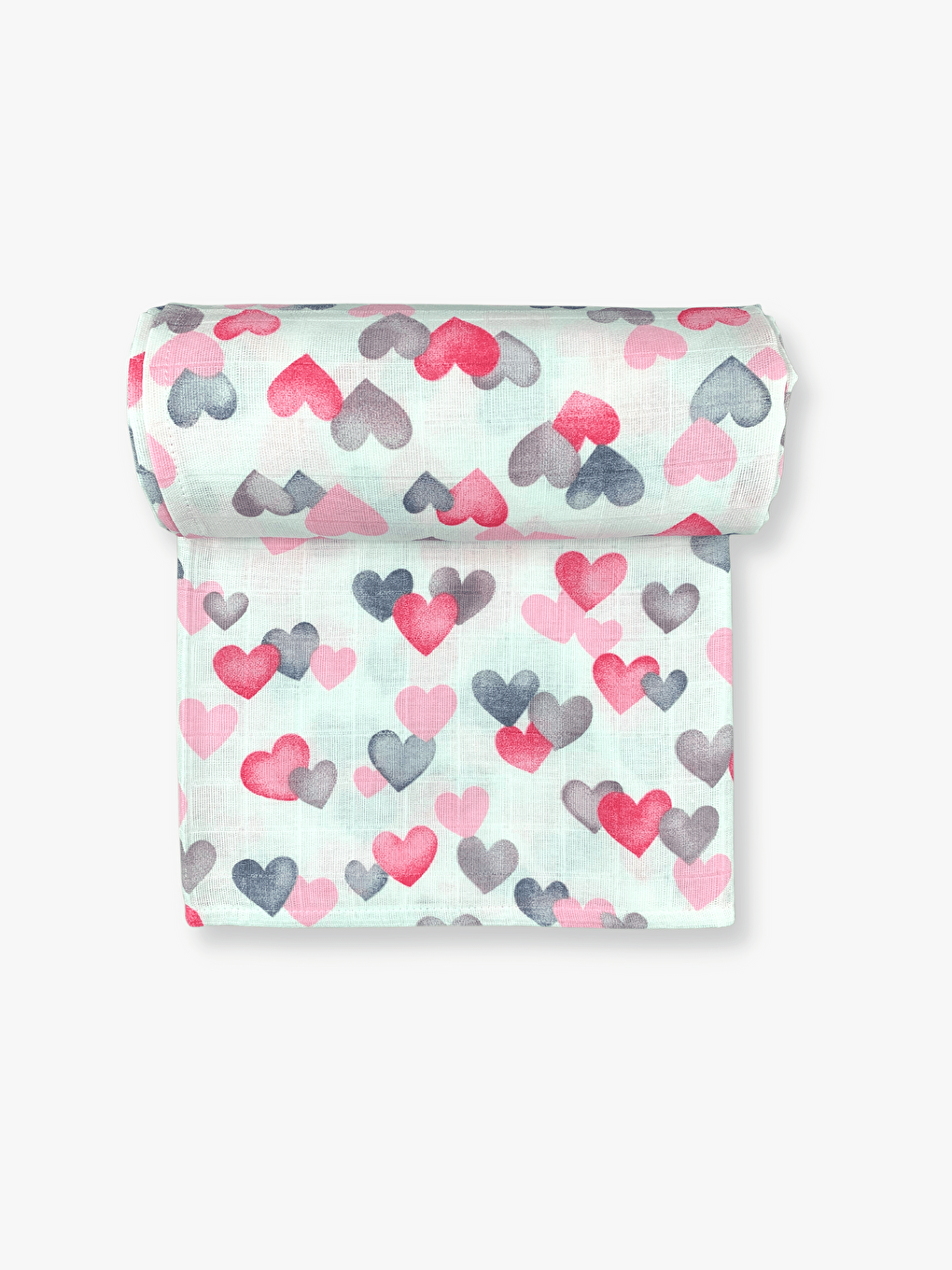 Pembe Müslin Bebek Battaniyesi 110x130 Cm-1