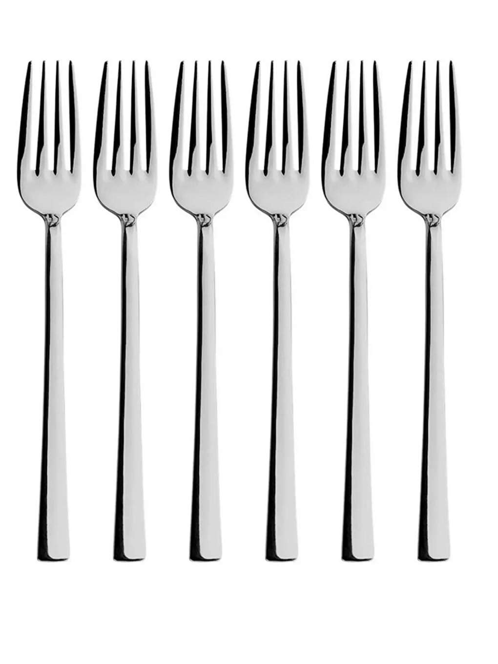 Gri Parlak Gümüş Pasta Tatlı KaşıkÇatalBıçak Seti 18 Adet-2