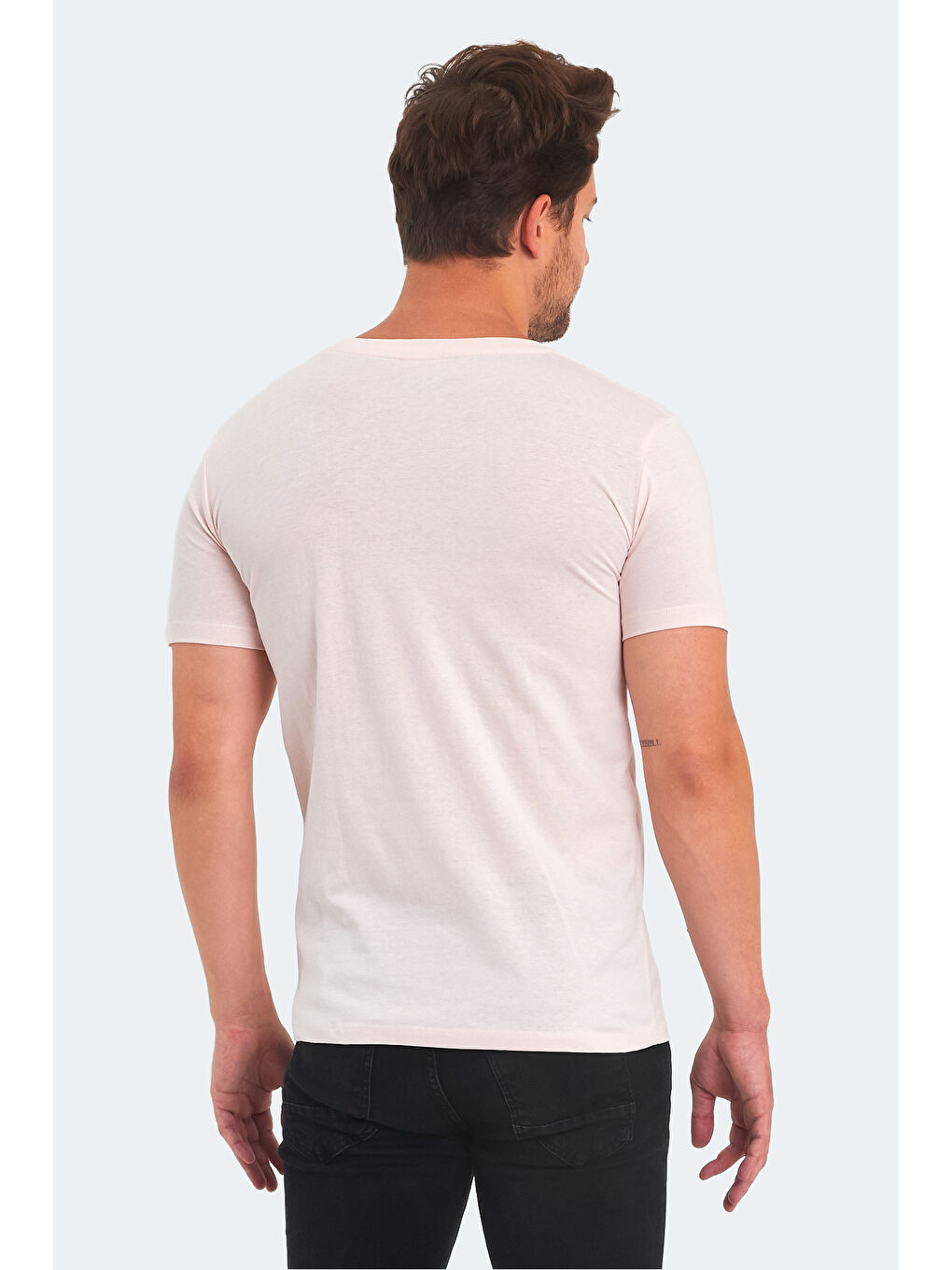 Pembe KAMAL Erkek Pudra Tişört-1