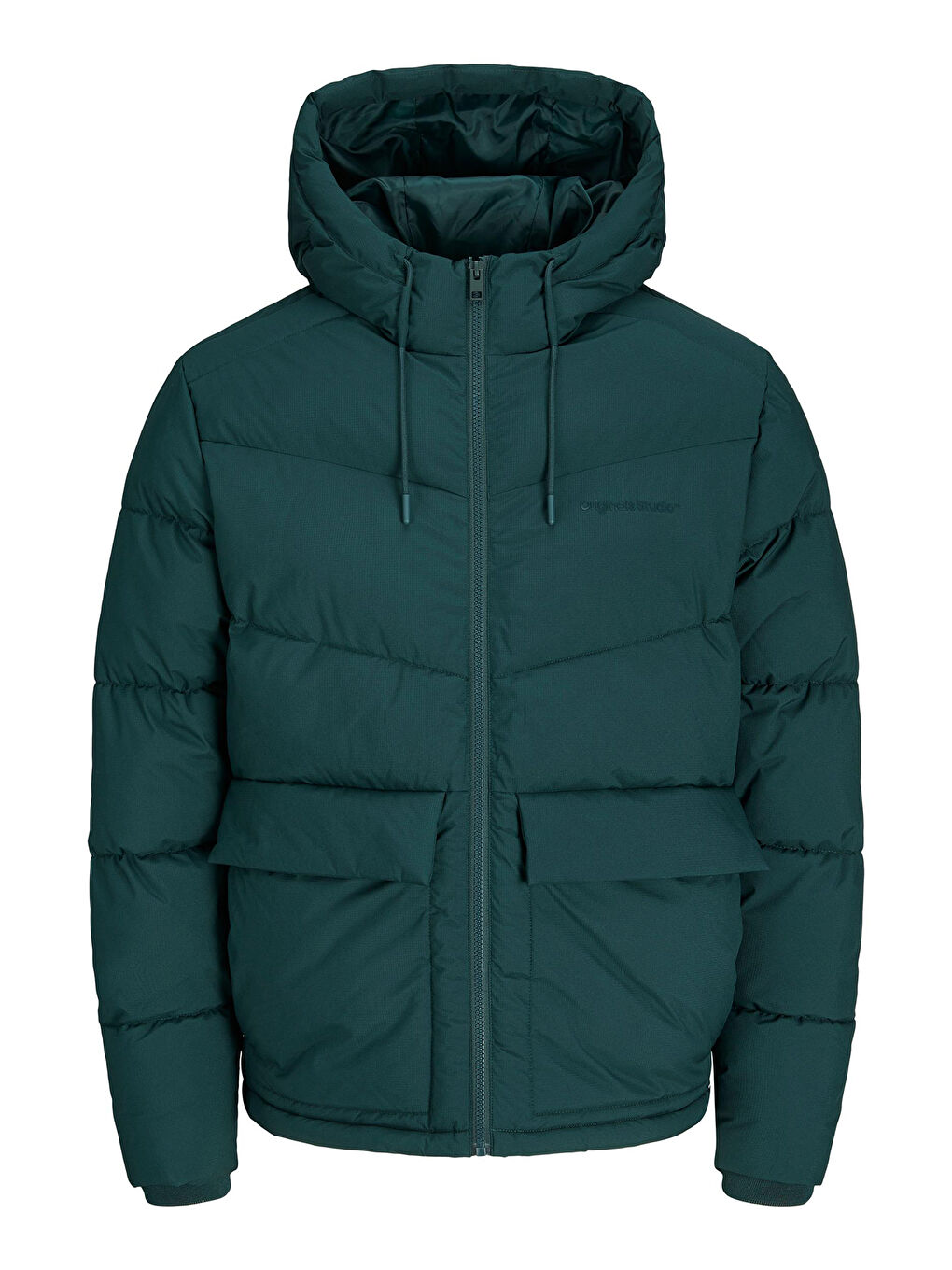 Jack & Jones Petrol Jorvesterbro Suya Dayanıklı Kapüşonlu Erkek Mont 12238849 - 5