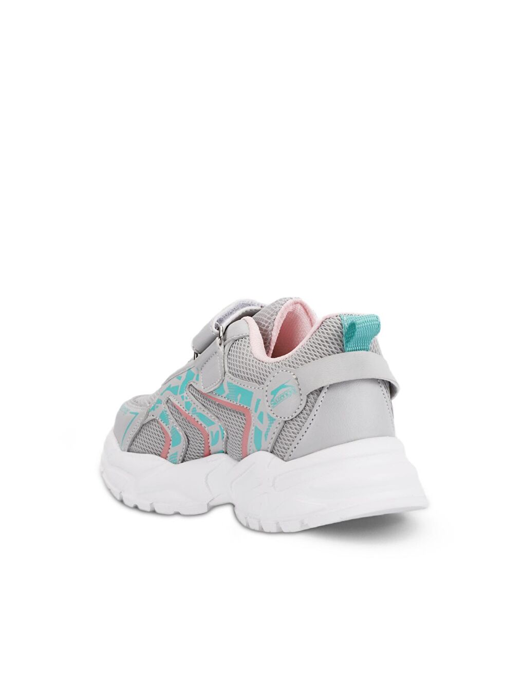 KANNER I Kız Çocuk Cırt Cırtlı Gri / Pembe Günlük Spor Ayakkabısı-2