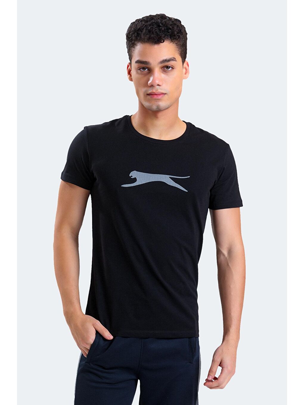 SLAZENGER Siyah SECTOR I Erkek T-Shirt Siyah - 2