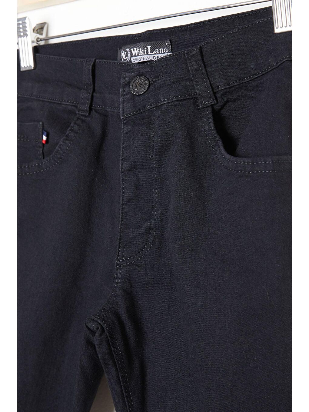 Siyah Erkek Basic Dar Paça Jean Pantolon 12-17 Yaş 16224-3