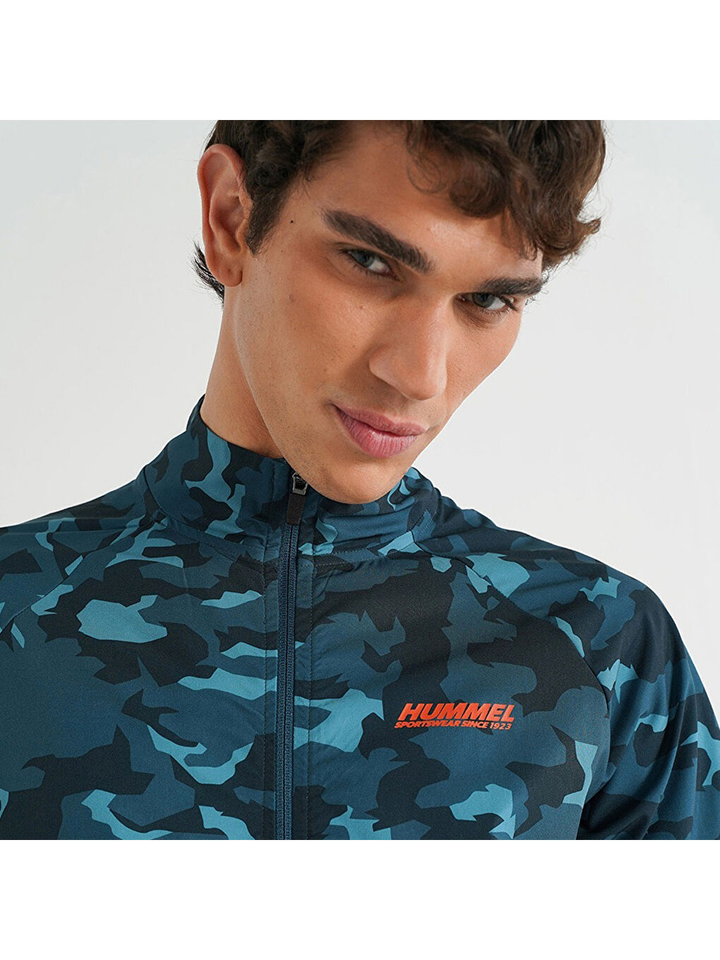 Karışık Army Erkek Dik Yaka Fermuarlı Sweatshirt-2