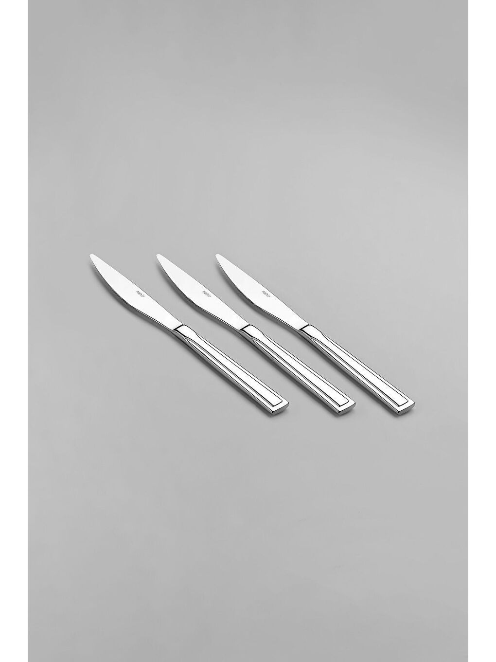 Gri Milano Sade 6 Kişilik 36 Parça Kutulu Çatal Kaşık Bıçak Takımı-5