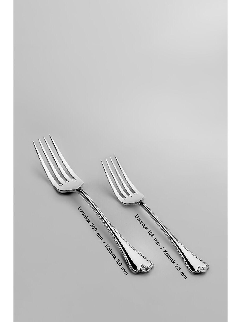 Gri Fulya Sade 6 Kişilik 36 Parça Kutulu Çatal Kaşık Bıçak Takımı-3