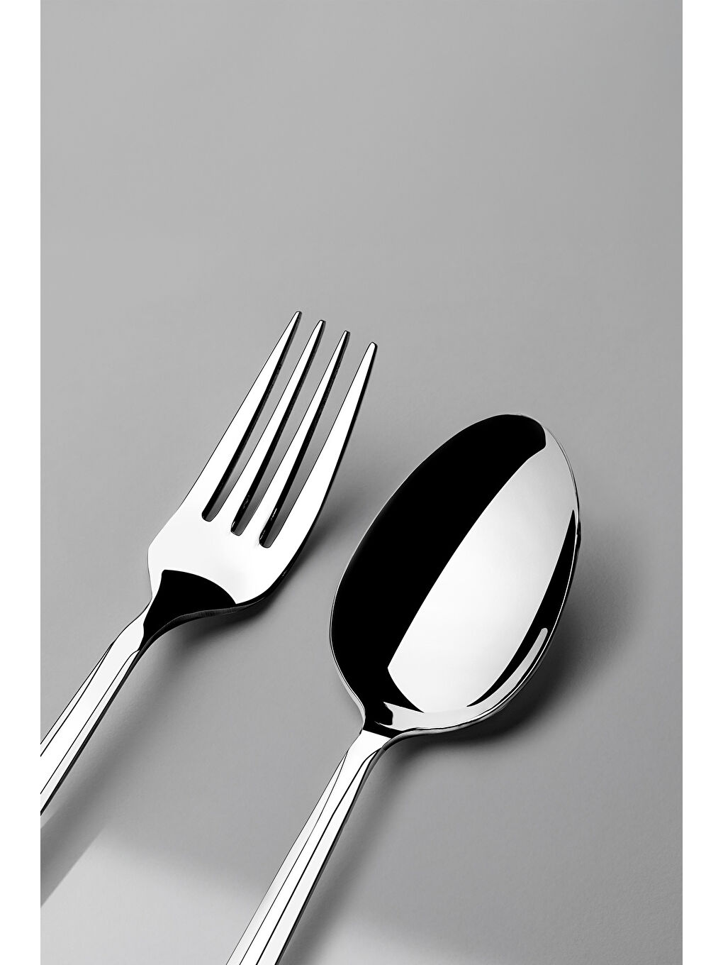 Gri Milano Sade 6 Kişilik 30 Parça Kutulu Çatal Kaşık Takımı-1