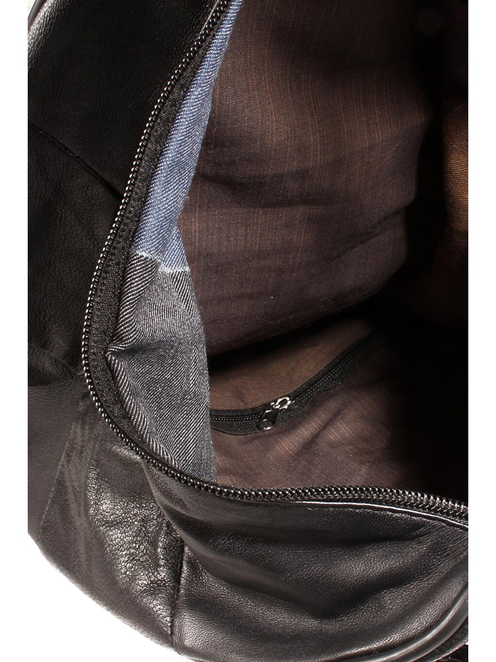 Siyah Kadın Hakiki Deri Çift Fonksiyonlu Sırt ve Omuz Çantası (1595)-2