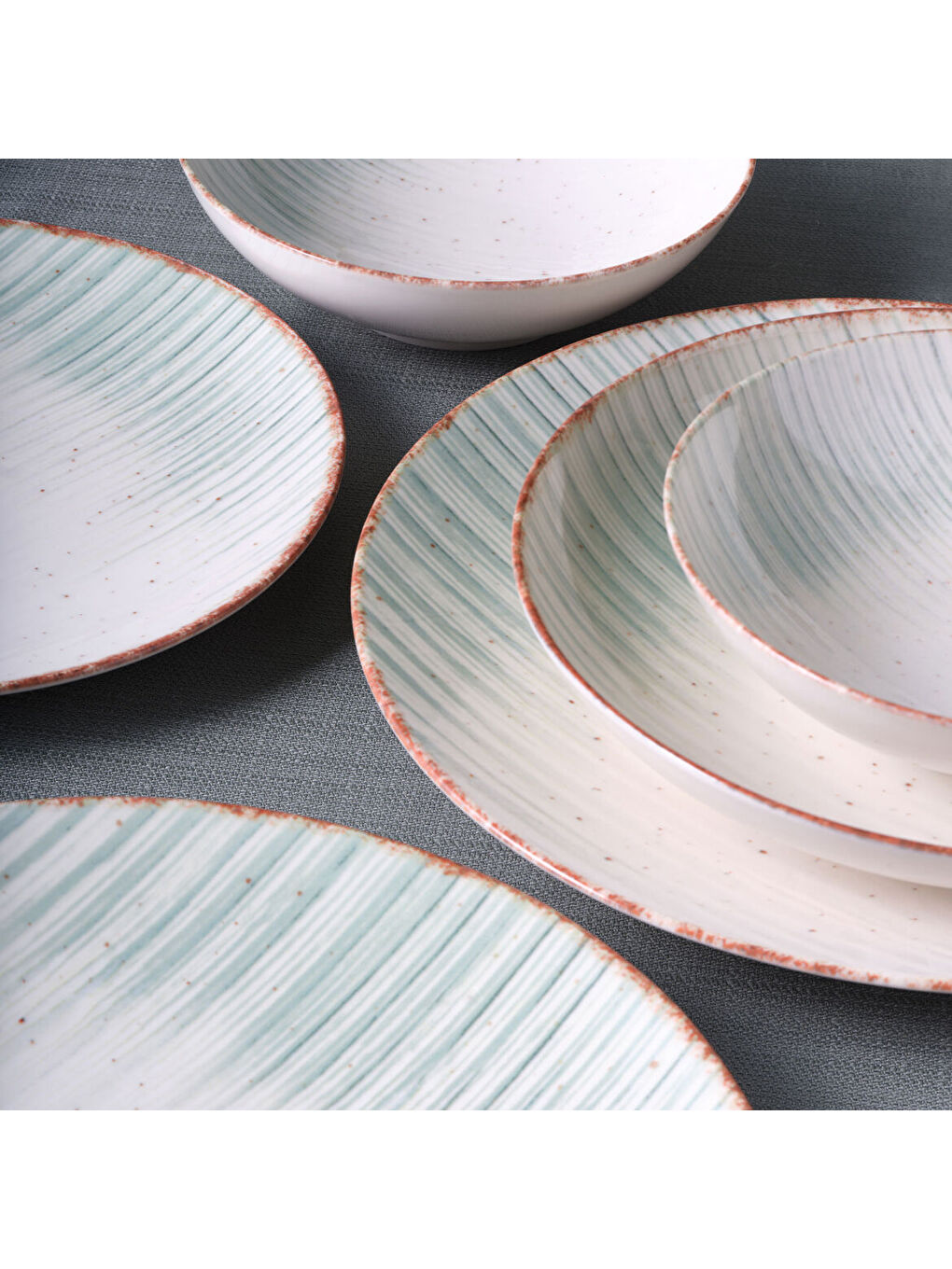 Ekru Camelia 24 Parça 6 Kişilik Yemek Takımı 19320-3