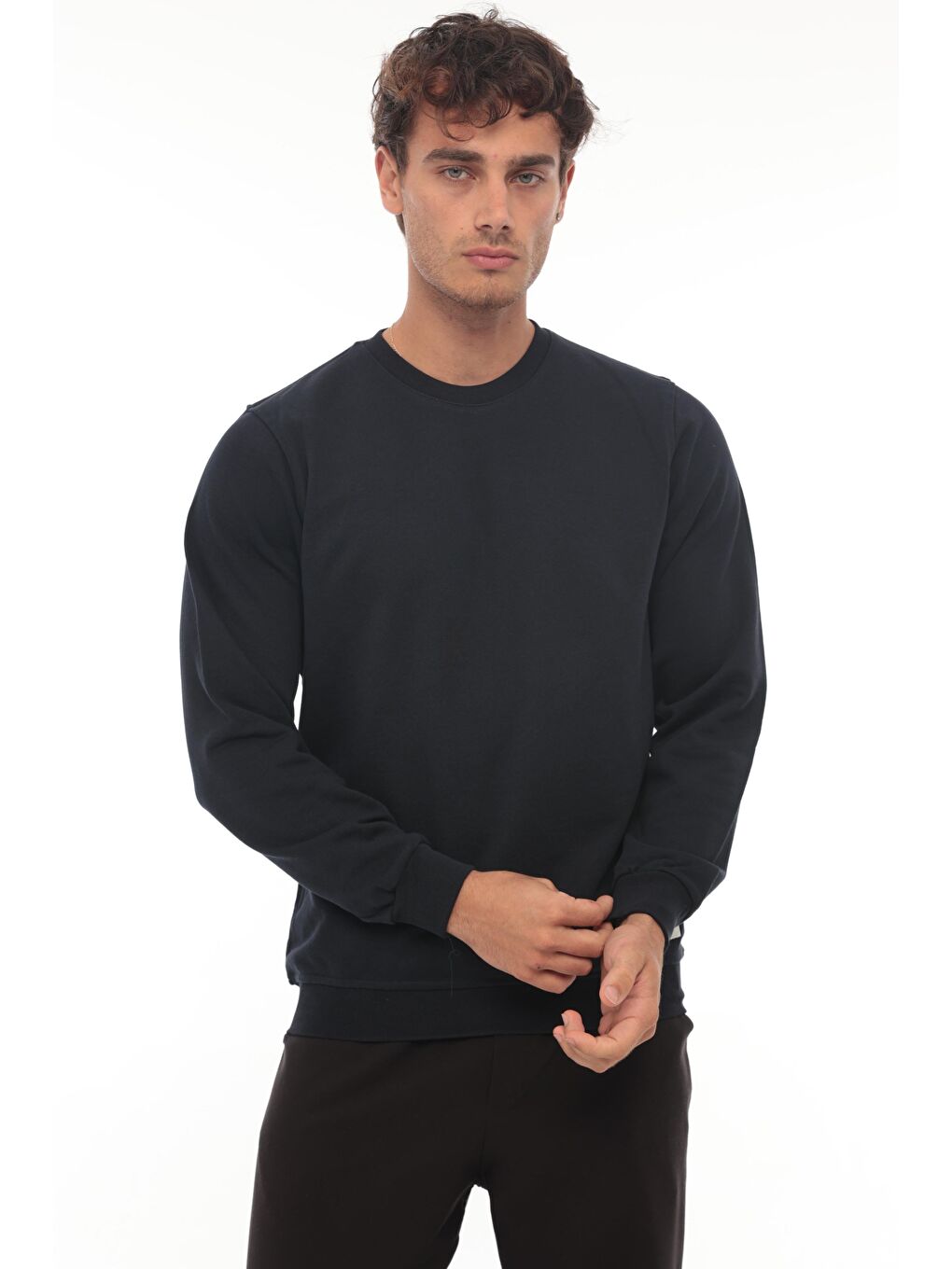 Miron Lacivert Sıfıryaka Sweatshirt Regular Fit-Lacivert