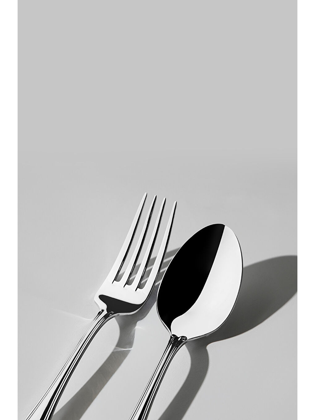 Gri Lalezar Sade 12 Kişilik 60 Parça Kutulu Çatal Kaşık Takımı-1