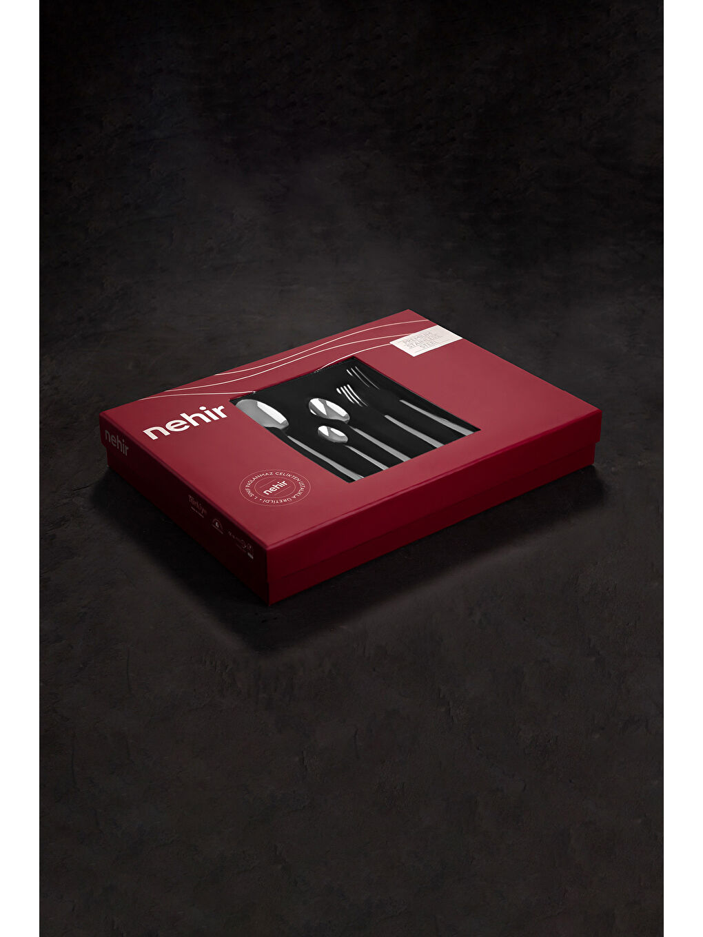 Gri Maksi Sade 12 Kişilik 72 Parça Kutulu Çatal Kaşık Bıçak Takımı-4