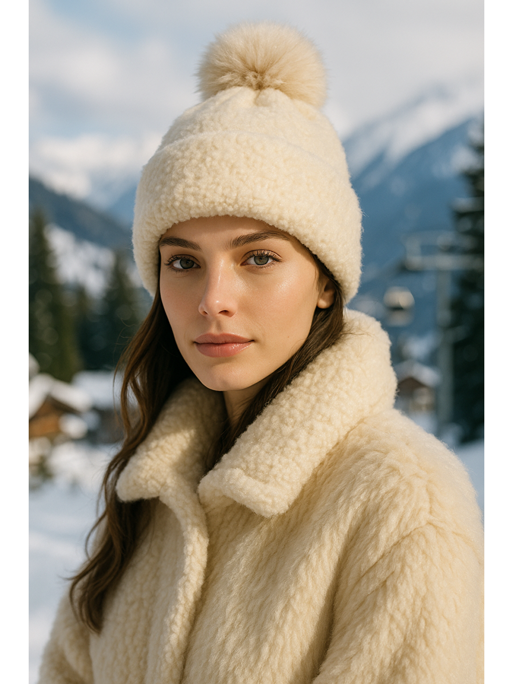 Ponponlu Bej İçi Yünlü İthal Bere BERE1136-1