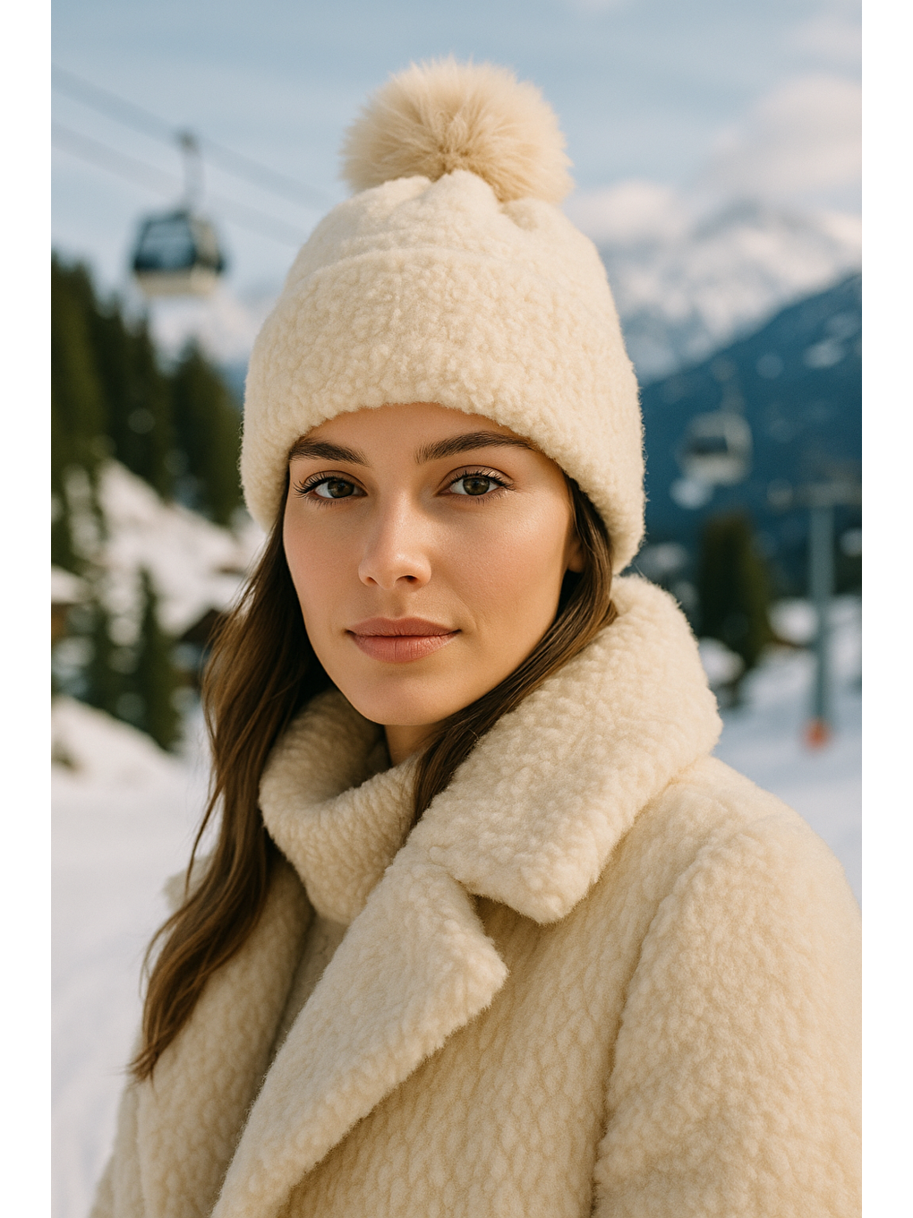 Ponponlu Bej İçi Yünlü İthal Bere BERE1136-3