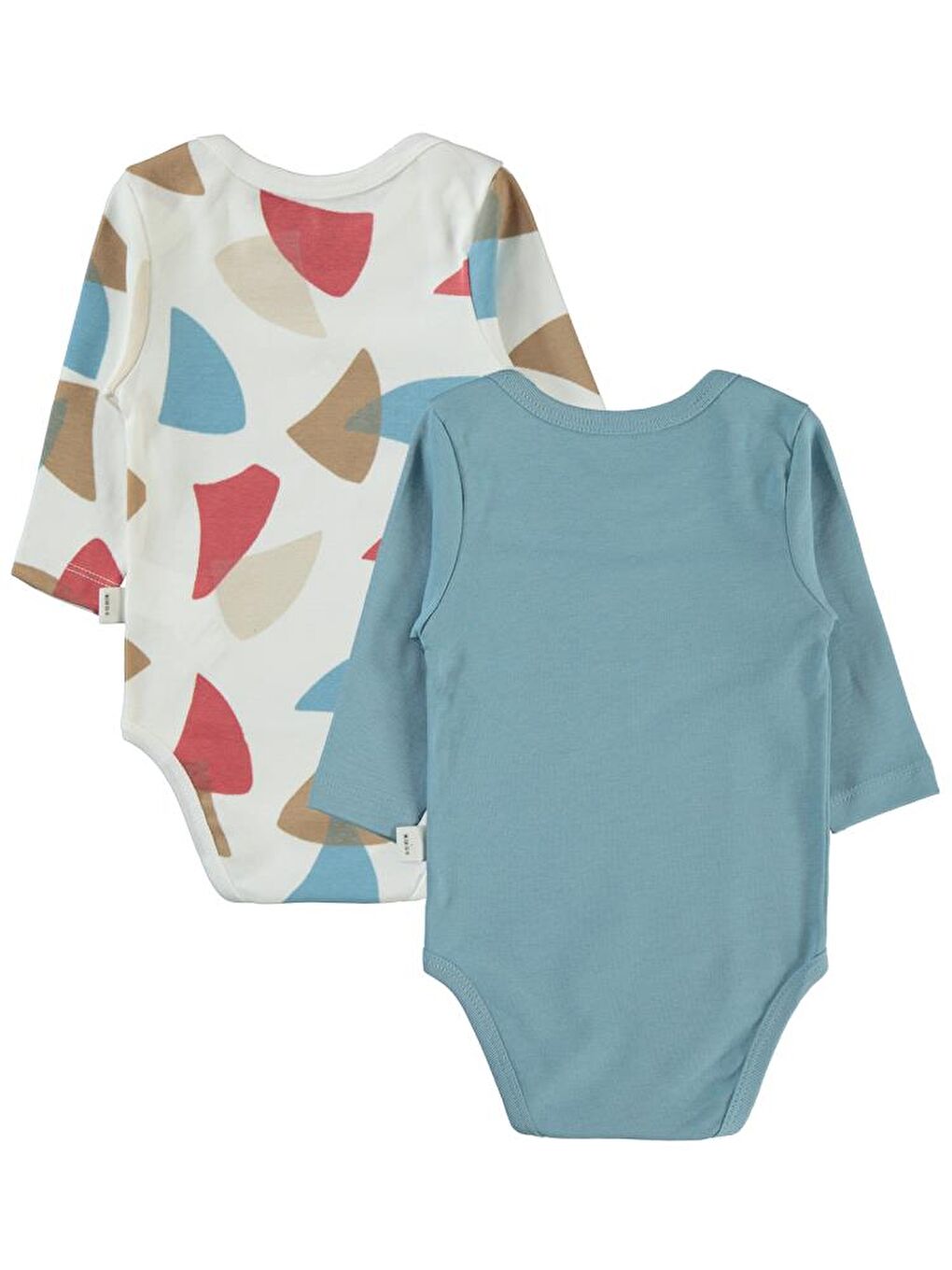 Mavi Baby Colored Fıgures Baskılı 3-18 Çıtçıtlı Badi-3