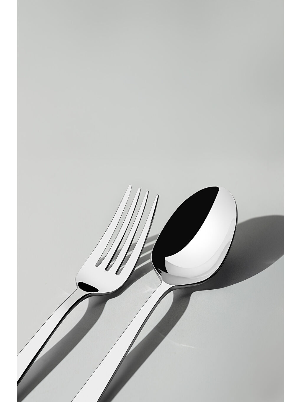 Gri Deniz Sade 12 Kişilik 60 Parça Kutulu Çatal Kaşık Takımı-1