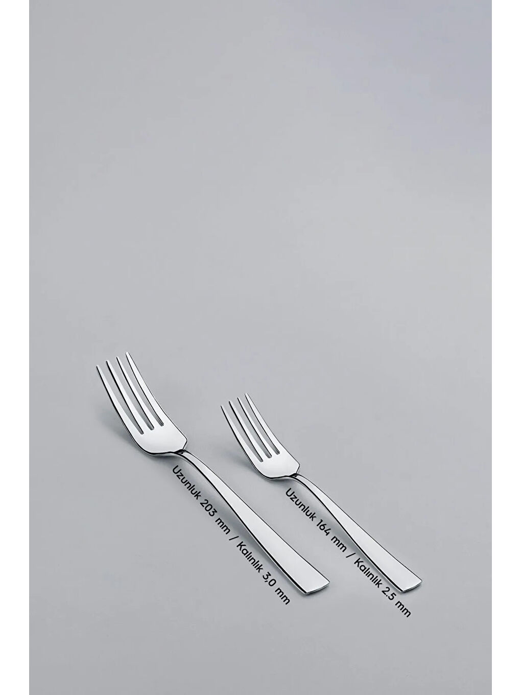 Gri Deniz Sade 12 Kişilik 60 Parça Kutulu Çatal Kaşık Takımı-3