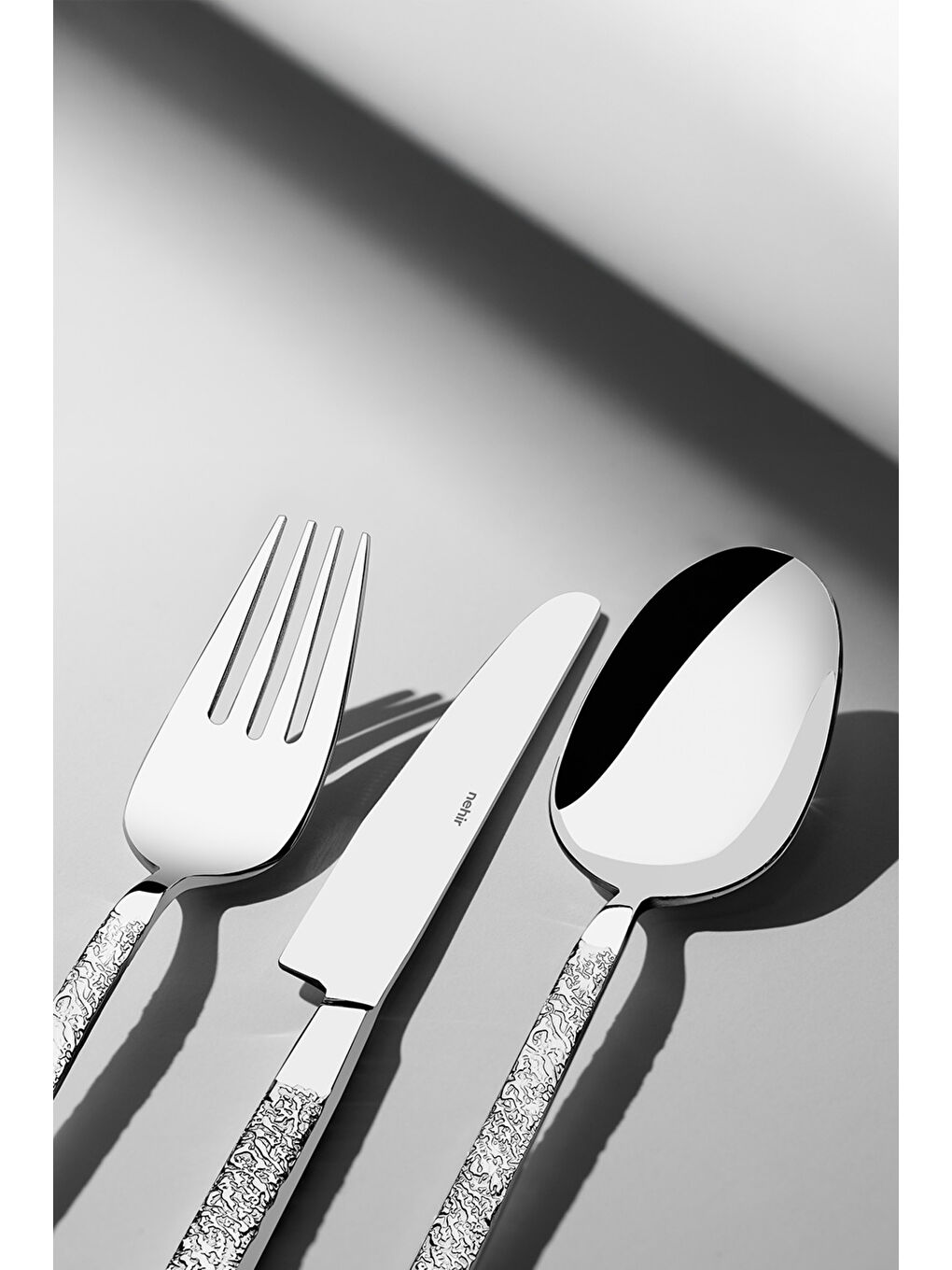 Gri Lyon Sade 6 Kişilik 36 Parça Kutulu Çatal Kaşık Bıçak Takımı-1