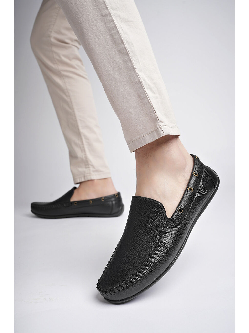 Siyah Jack Erkek Ortopedik Günlük Ayakkabı-3