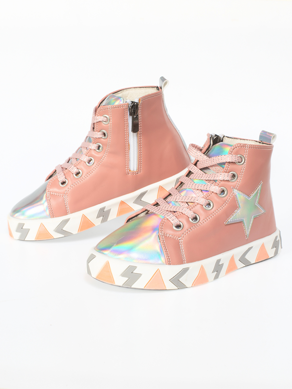 Pembe Star Shine Somon Kız Çocuk Sneakers-1