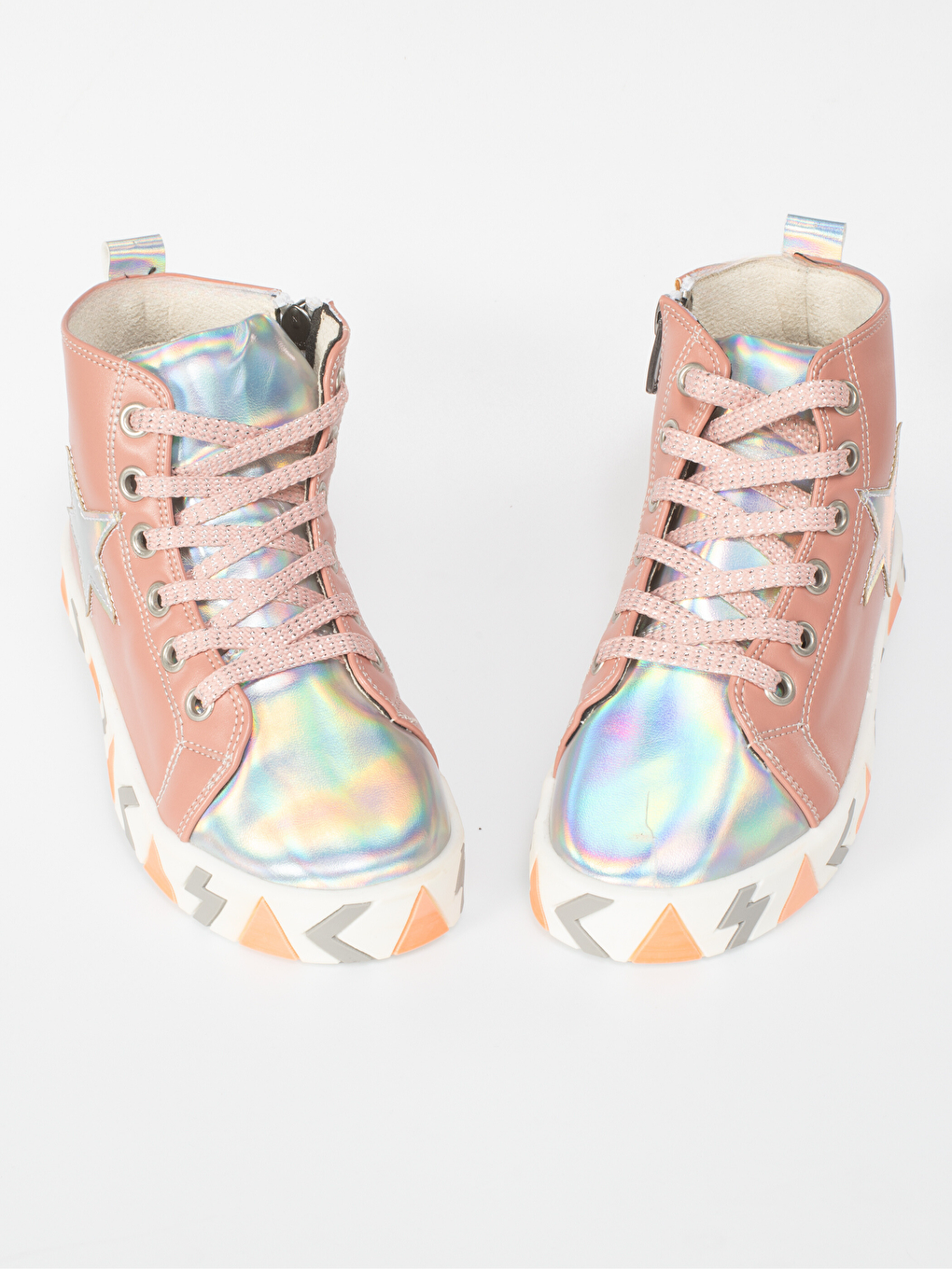 Pembe Star Shine Somon Kız Çocuk Sneakers-2