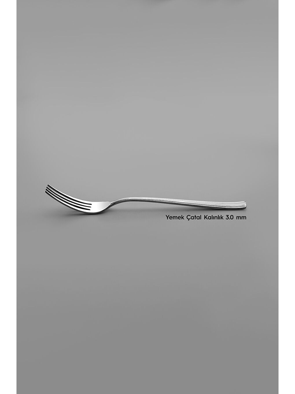 Gri Katre Sade 6 Kişilik 30 Parça Kutulu Çatal Kaşık Takımı-2