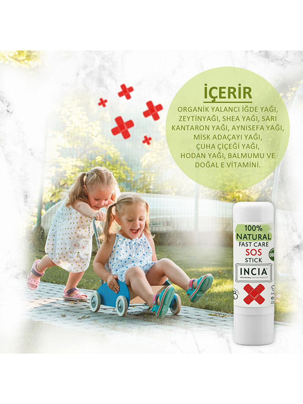 INCIA %100 Doğal Sos Stick Anlık Yatıştırıcı Organik Yalancı İğde Hızlı Koruma Bitkisel 6 G - 3