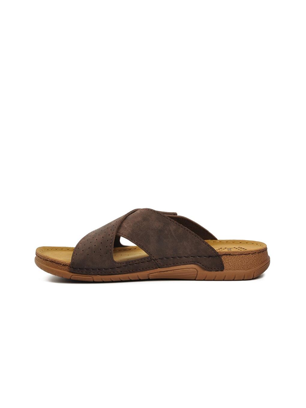 Kahverengi 64.004 Kahve Erkek Terlik-1