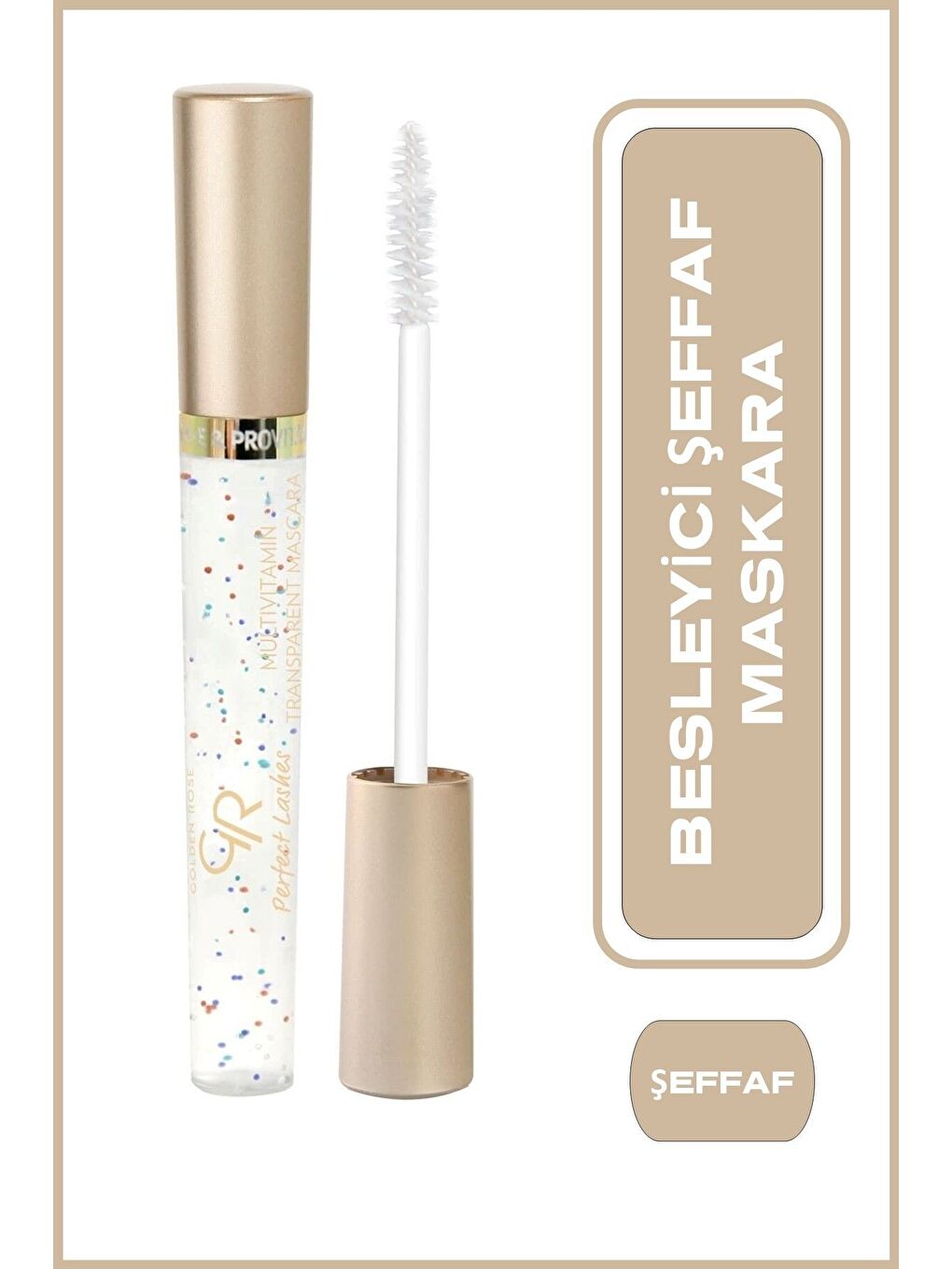 GOLDEN ROSE Perfect Lashes Multivitamin Transparent Mascara - Besleyici Şeffaf Maskara