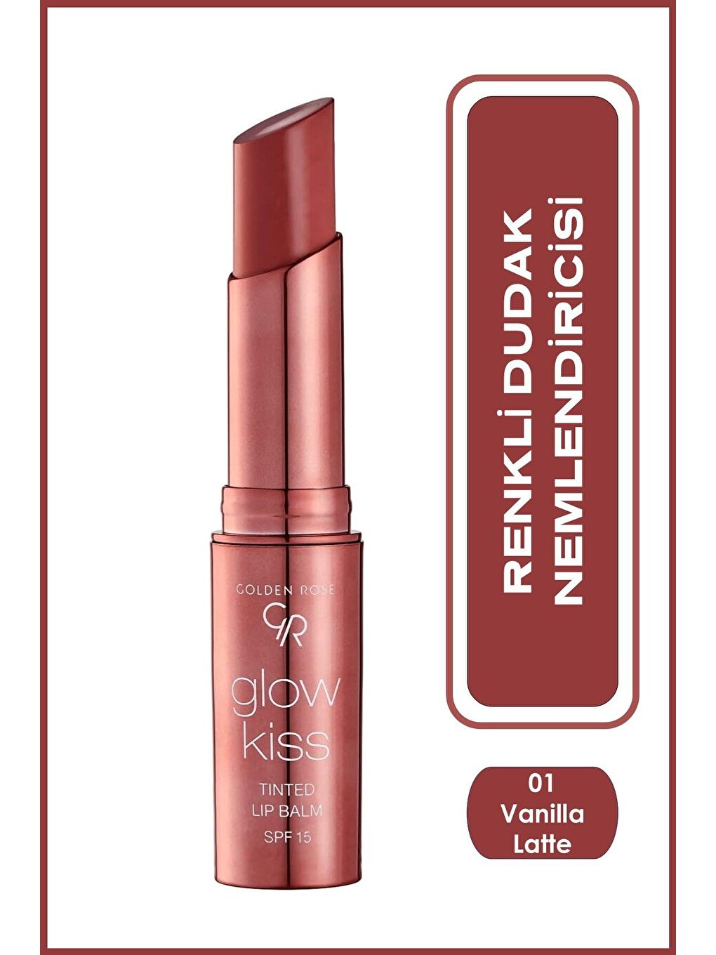 Glow Kiss Tinted Lip Balm No:01 Vanilla Latte - Renkli Dudak Nemlendirici