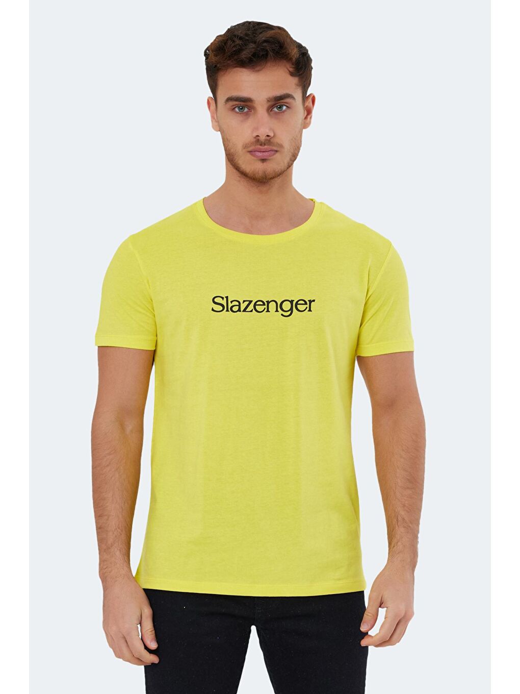 SLAZENGER Sarı SABE I Erkek T-Shirt Sarı