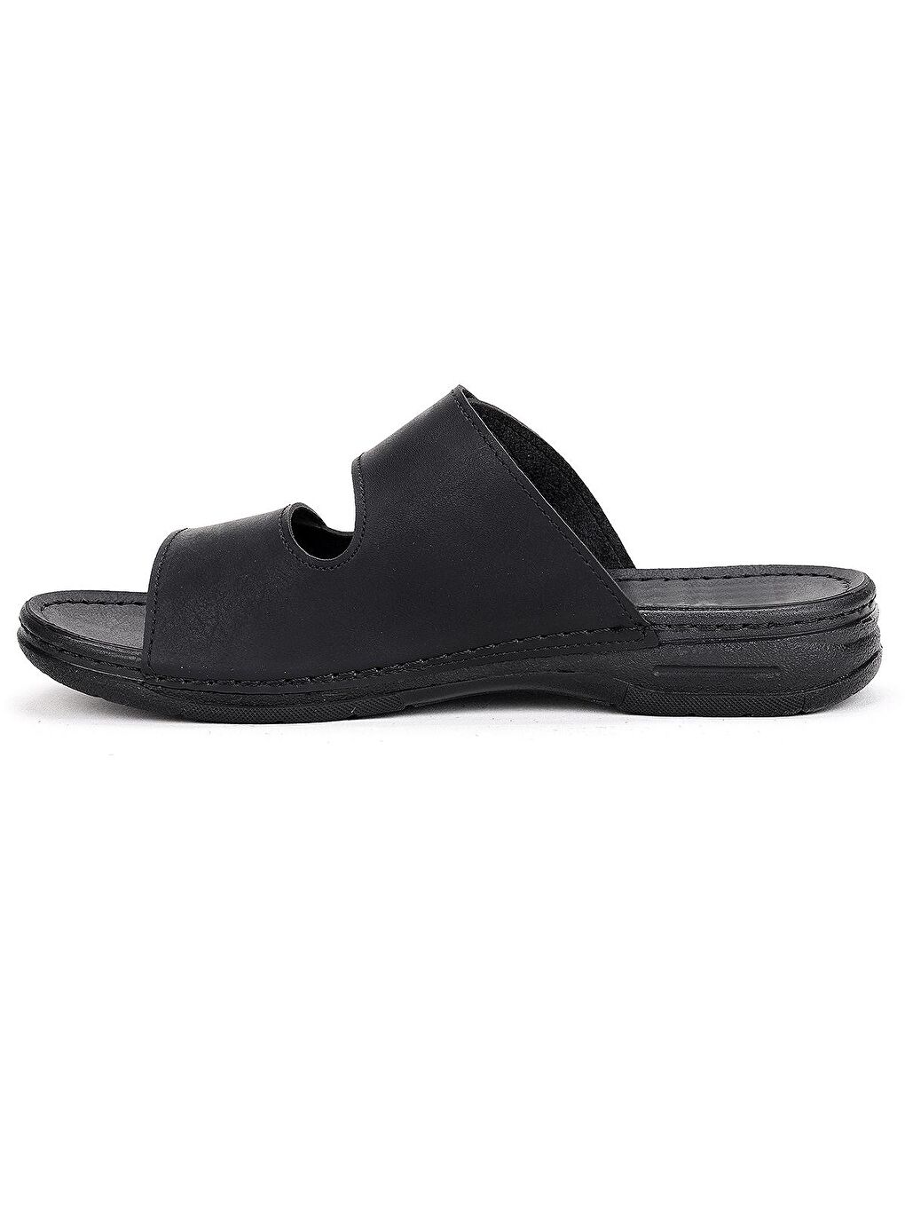 Siyah Günlük Cırtlı Erkek Terlik Ary 12-005-4