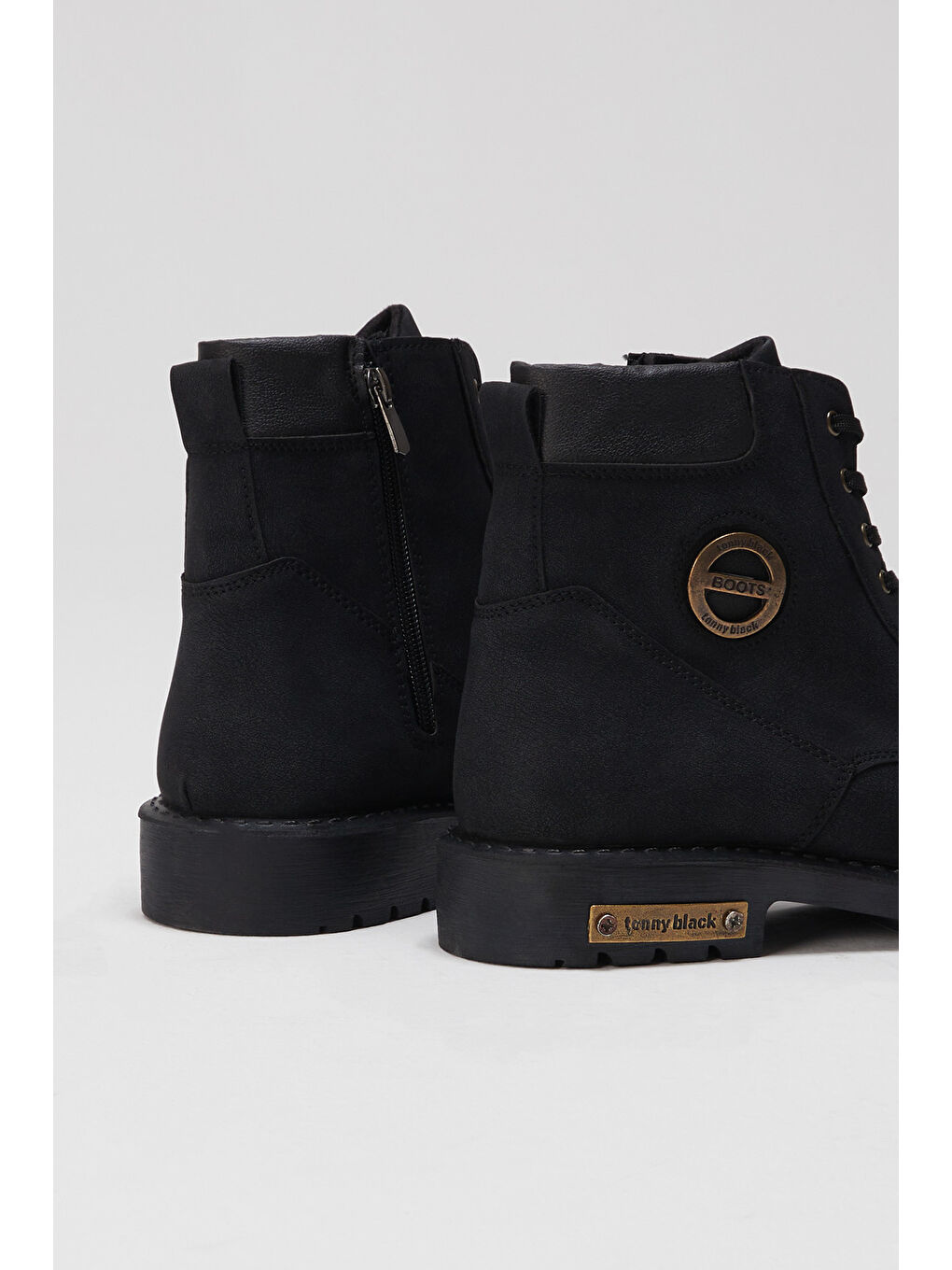 Erkek Siyah Rahat Kalıp Bağcıklı Bot-4