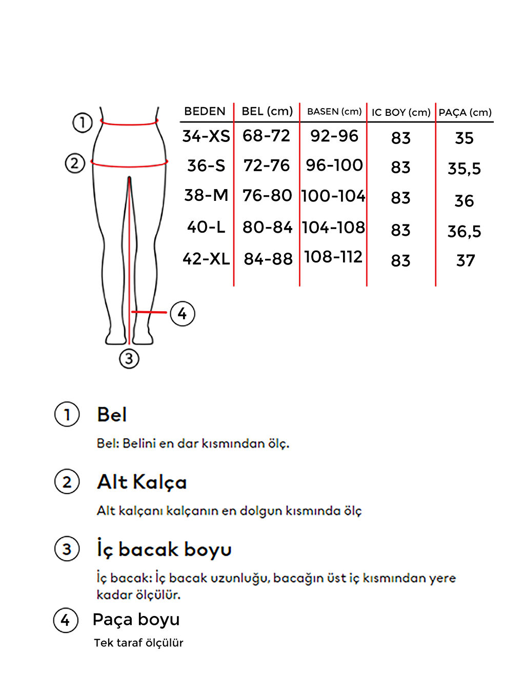 Mavi Kadın Jean Rengi 4S565 Palazzo Fit %100 Pamuk Denim-3