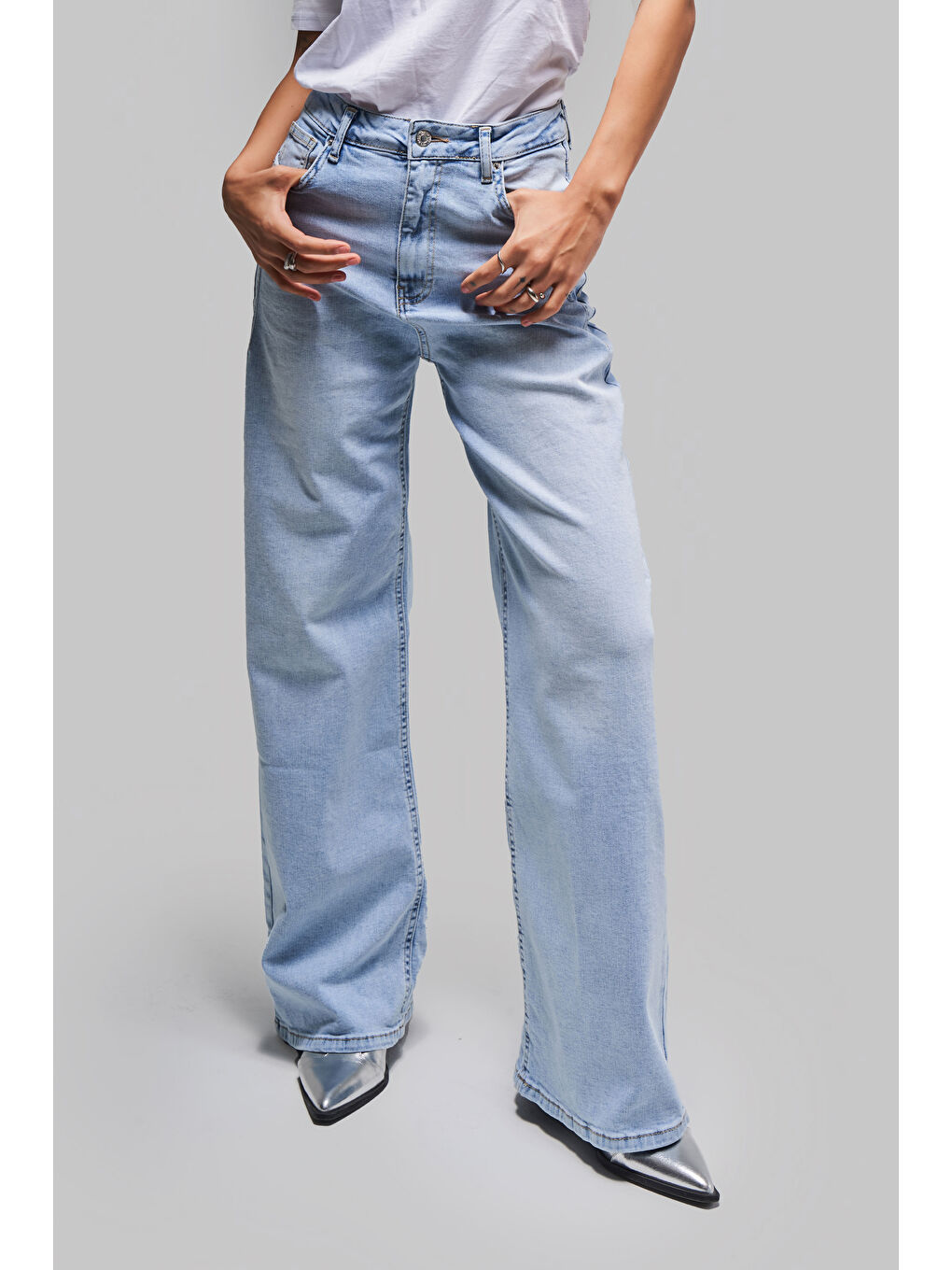 Mavi Kadın Ice Jean Rengi 4s5-3 Elastanlı Esnek Kumaş Büyük Beden Denim Jean-1