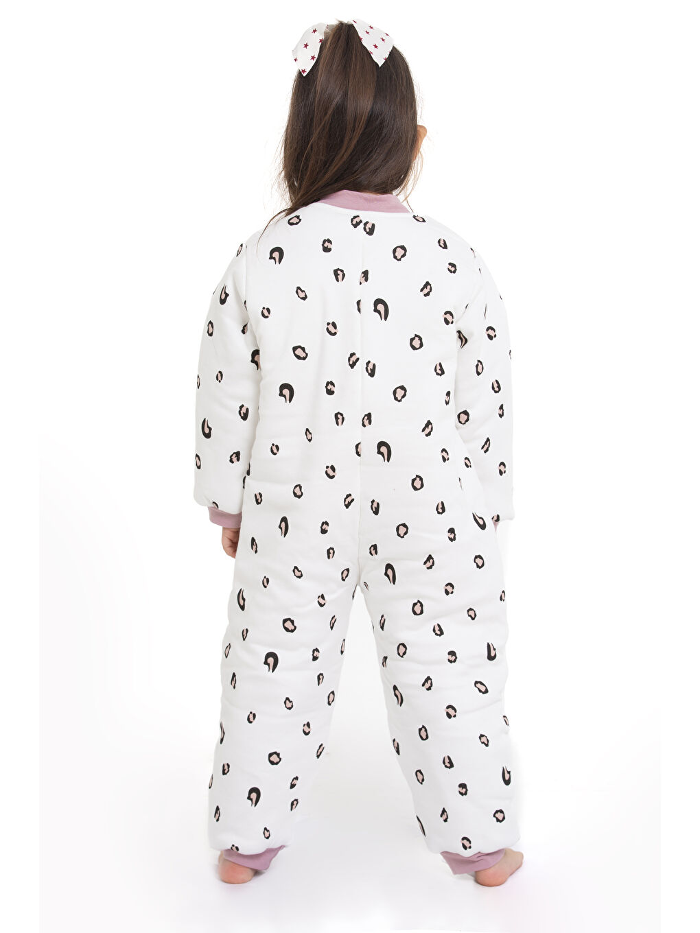 Ekru 2.5 Tog Leopar Desenli Uyku Tulumu 1022-4