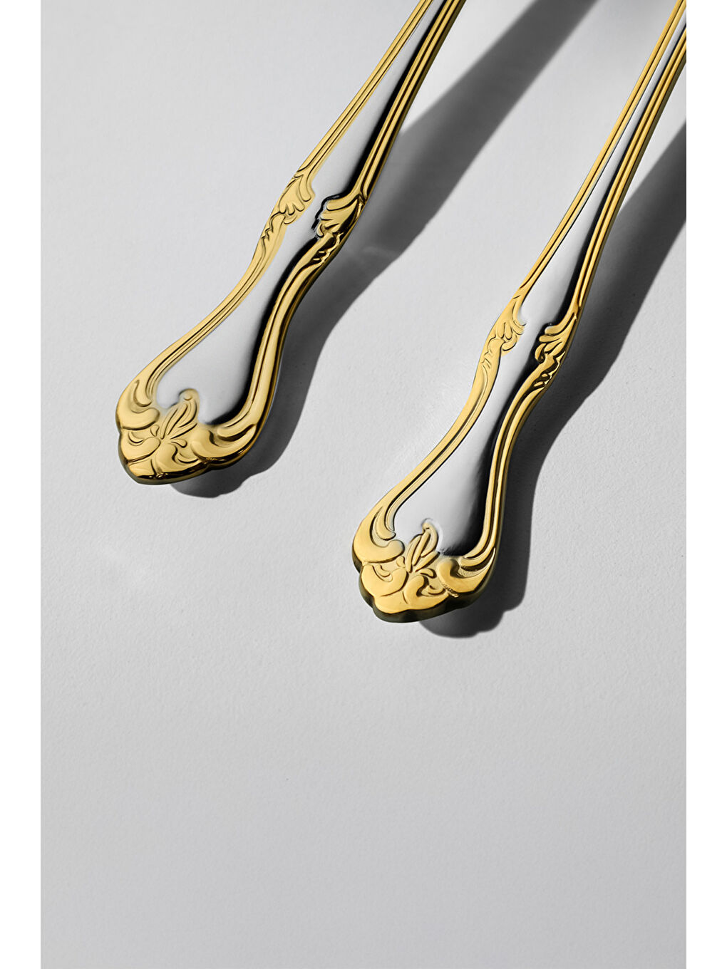 Sarı Lalezar Altın Saten 6 Kişilik 30 Parça Kutulu Çatal Kaşık Takımı-2