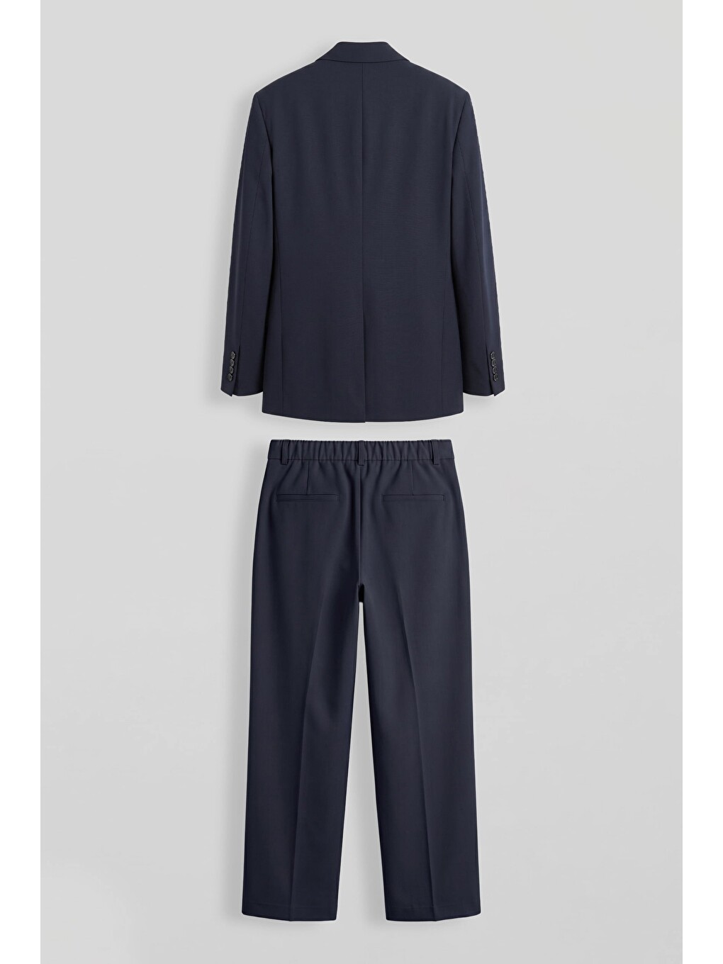 Erkek Oversize Kruvaze Modern Takım Elbise Lacivert-1