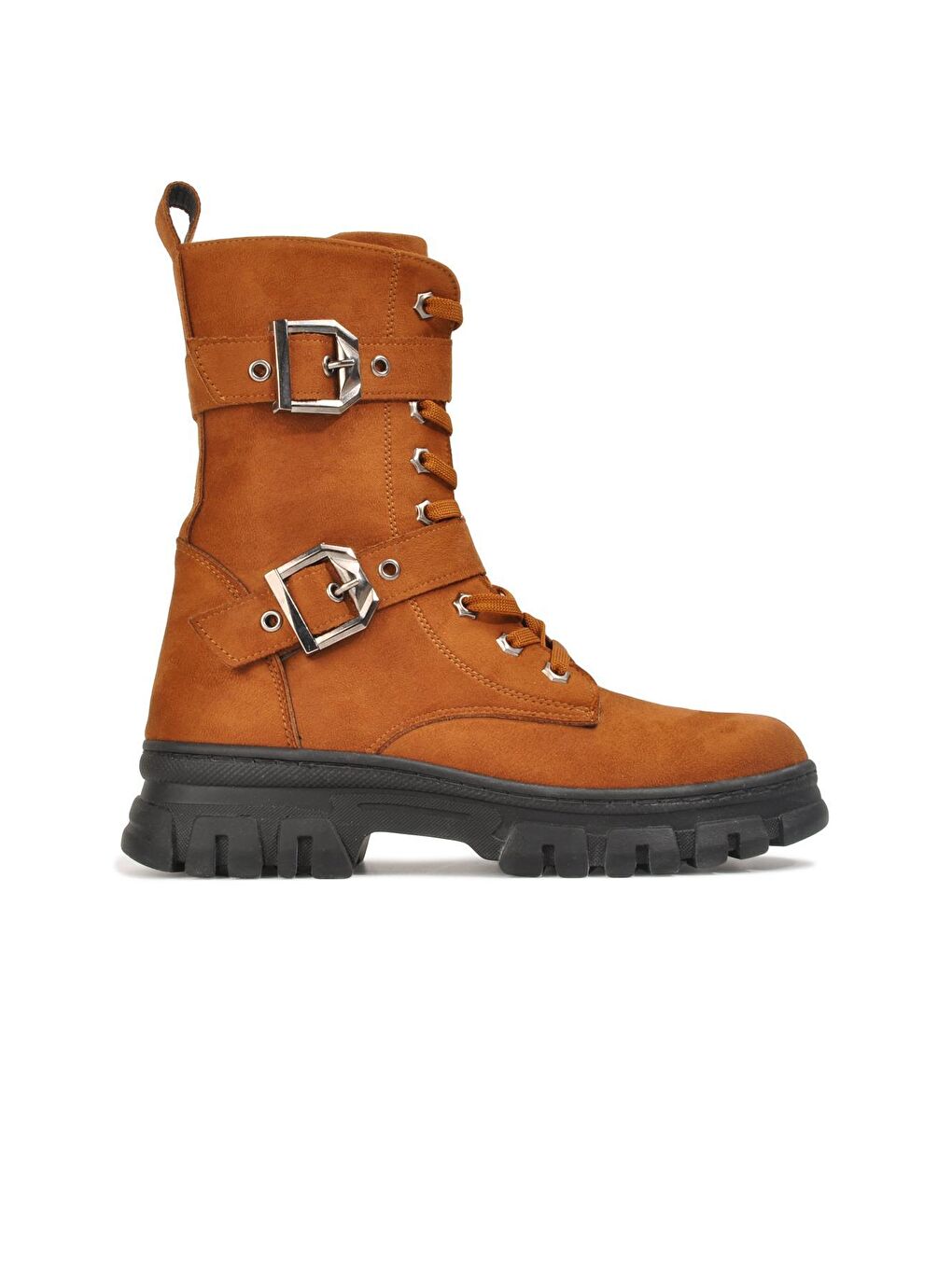 Kahverengi 200 Taba Süet Fermuarlı İçi Kürklü Kadın Bot