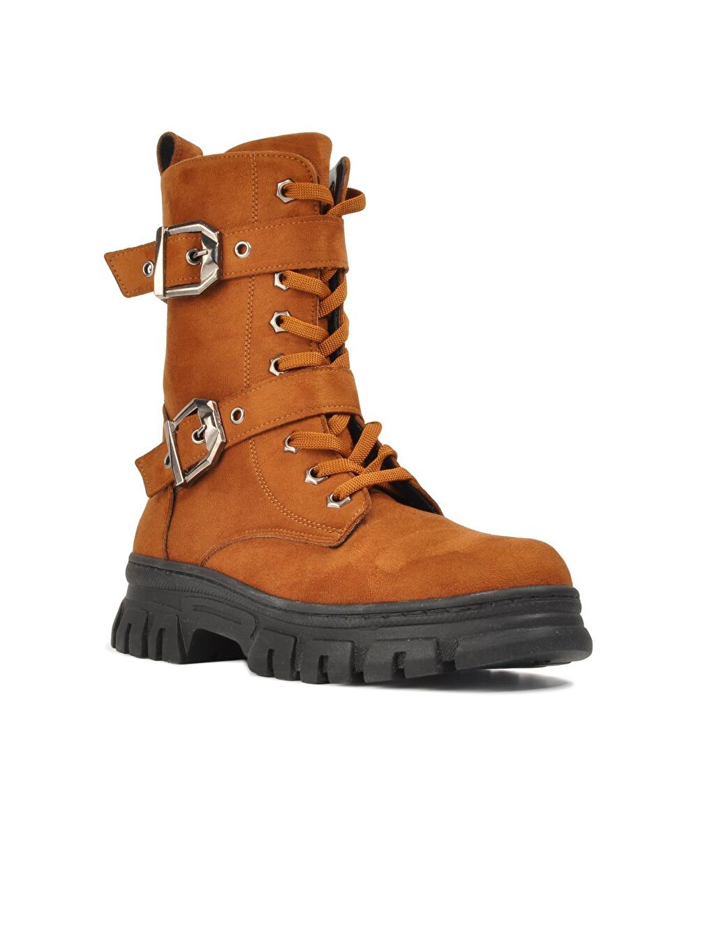 Kahverengi 200 Taba Süet Fermuarlı İçi Kürklü Kadın Bot-2