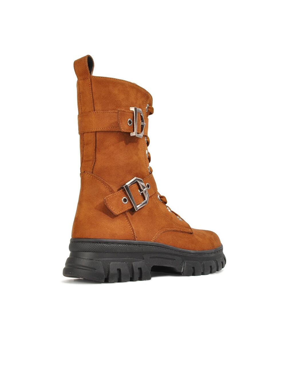 Kahverengi 200 Taba Süet Fermuarlı İçi Kürklü Kadın Bot-3