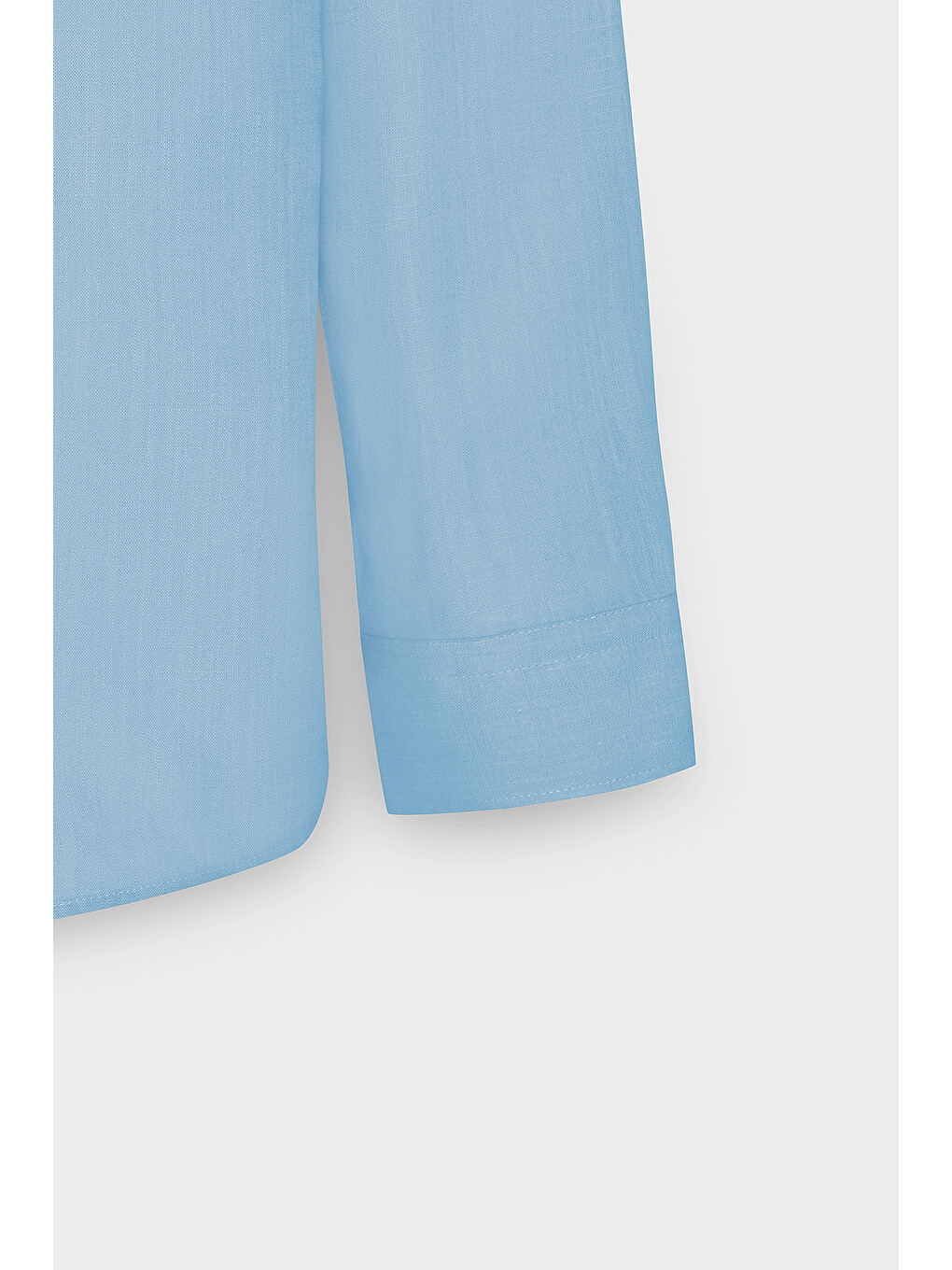 Erkek Mavi %100 Pamuk Oxford Slim Fit Dar Kesim Düğmeli Yaka Flamlı Gömlek-10
