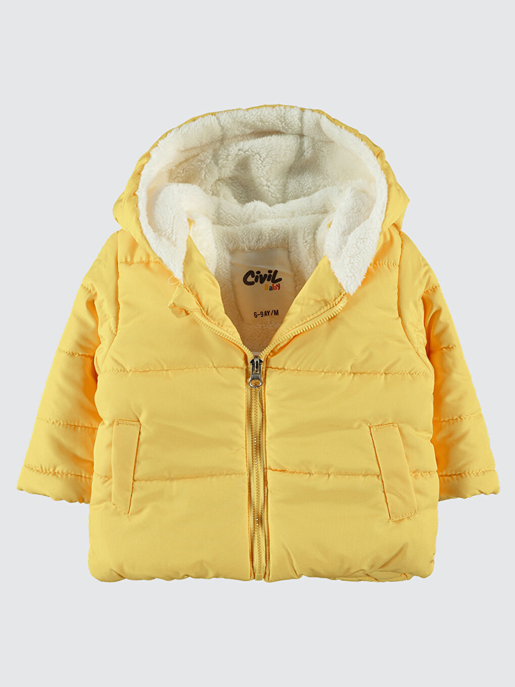 Kahverengi Baby Erkek Bebek Kapüşonlu Mont 6 18 Ay Hardal-1